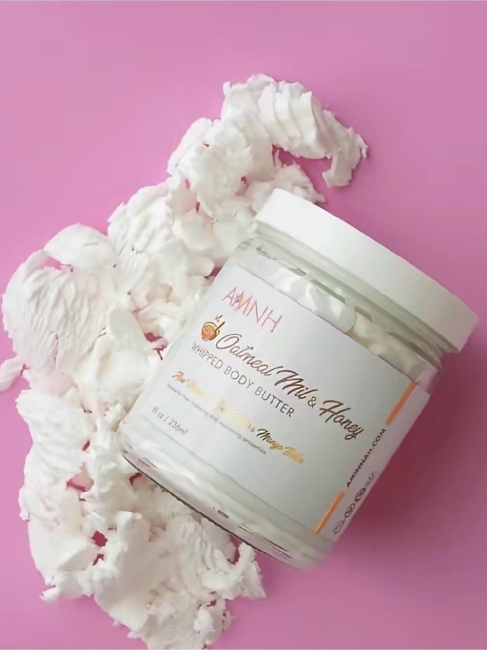 🆕 AMINNAH Oatmeal Milk & Honey Whipped Body Butter